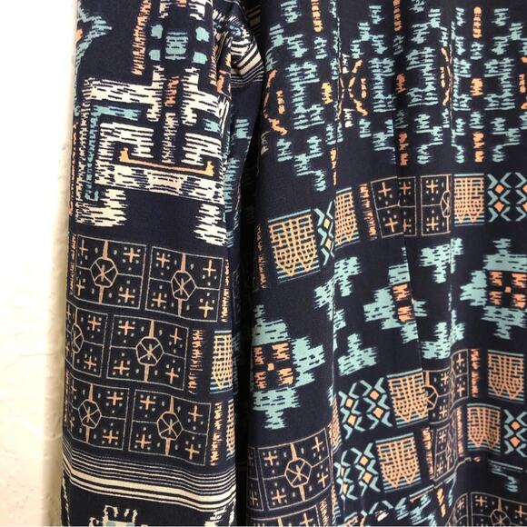 MISA Los Angeles navy blue geometric graphic print shift dress size 1X - Picture 7 of 15